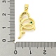 Латунные микропаве прозрачные подвески с фианитом KK-P263-05B-G-3
