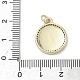 Латунные микро проложить кубического циркония подвески KK-K368-14G-4