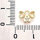 Латунные микропаве прозрачные подвески с фианитом KK-T075-23G-3