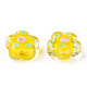 Ручной работы ухабистым Шарики Lampwork LAMP-N024-04I-3