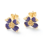 Серьги-гвоздики из латуни EJEW-H125-14B-G