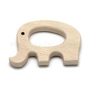 Неокрашенные бука большие подвески WOOD-R263-01-LF