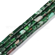 Окрашенные синтетические нити из имперской яшмы G-P529-D01-A01