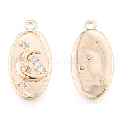 Латунные микропаве прозрачные подвески с фианитом KK-N216-573LG