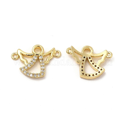 Подвески из латуни с микропаве из кубического циркония 2 петля KK-E068-VB368-1