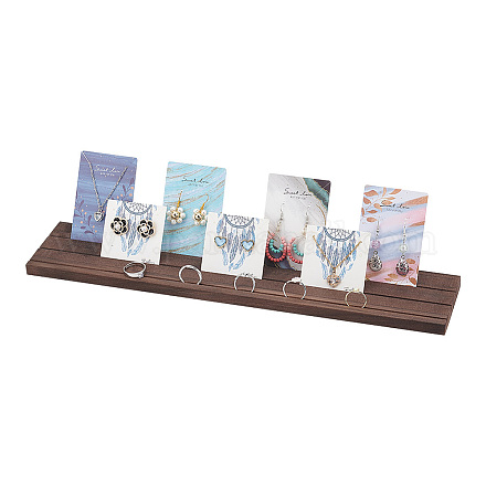 Деревянные подставки для серег на 3 слот ODIS-WH0029-60-WH-1