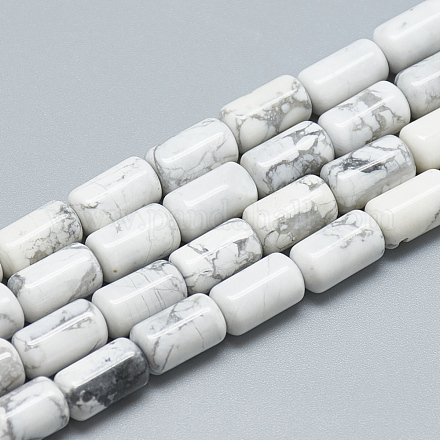 Естественно Howlite шарик нити G-T078-14-1