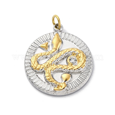Подвески из нержавеющей стали 304 с кристаллами и стразами STAS-E550-24G-1