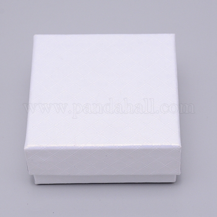 Картонные коробки ювелирных изделий CBOX-WH0007-04A-1