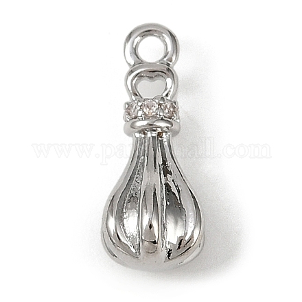 Подвески из латуни с прозрачным фианитом KK-L238-25P-1