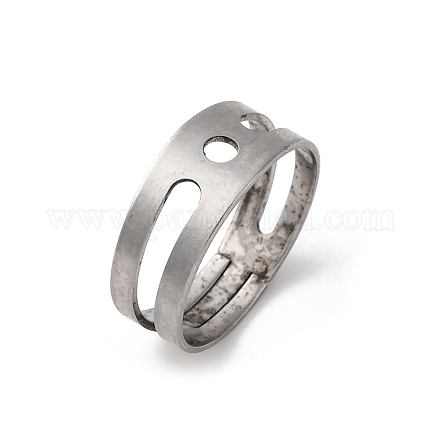 Оправы колец из хирургической нержавеющей стали 316L STAS-C125-03P-1