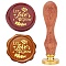 Brass Wax Seal Stamps with Wood Handle, for DIY Scrapbooking, Word, 25mm