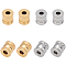 20Pcs 2 Colors 304 Stainless Steel Beads, Column, Golden & Stainless Steel Color, 10x10mm, Hole: 4mm, 10pcs/color
