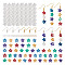 DIY Earring Making Kits, including Silicone Star with Letter/Number Connector Charm Molds, Brass Earring Hooks, Iron Open Jump Rings and Plastic Ear Nuts, Mixed Color