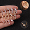 316L Surgical Stainless Steel Clear Cubic Zirconia Cartilage Earrings, Stainless Steel Color, Moon, 6x3mm, Pin: 0.8mm
