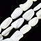 Natural Trochid Shell/Trochus Shell Beads Strands, Nuggets, Bleach, Seashell Color, 12~17x5~14x3~9mm, Hole: 0.7mm, about 24~30pcs/strand, 16.14 inch(41cm)