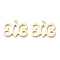 Brass Pendants, Long-Lasting Plated, Adinkra Symbols HYE WON HYE, Real 18K Gold Plated, 17.3x20.5x1mm, Hole: 1.5mm