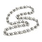 Non-Tarnish 201 Stainless Steel Link Chain Necklace, Stainless Steel Color, 21.85 inch(55.5cm)