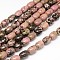 Natural Rhodonite Barrel Beads Strands, 16x12mm, Hole: 1mm, about 24pcs/strand, 15.3 inch