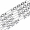 Tarnish Resistant 304 Stainless Steel Figaro Chains, with Spool, Unwelded, Stainless Steel Color, 19.2x6.5x1.3mm, about 16.4 Feet(5m)/roll