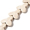 Synthetic Turquoise Dyed Beads Strands, Dart, Old Lace, 27x31x6.5mm, Hole: 1mm, about 15pcs/strand, 14.96''(38cm)