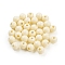 Plastic Beads, Round, Light Goldenrod Yellow, 8x8mm, Hole: 2mm, 2000pcs/500g