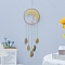 Tree of Life Natural Citrine & Agate Woven Net Suncatchers, Chakra Theme Hanging Pendant Decorations with Glass Beaded, 660mm