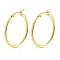 304 Stainless Steel Hoop Earrings, Rings, Golden, 25x2mm