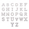 Alphabet Resin Rhinestone Patches, Iron/Sew on Appliques, Costume Accessories, for Clothes, Bag Pants, Silver, 43.5~50x20~51x3mm