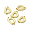 Rack Plating Brass Letter Connector Charms, for Personalized Name Necklace Making, Real 18K Gold Plated, Long-Lasting Plated, Cadmium Free & Nickel Free & Lead Free, Letter.D, 13.5x8.5x1.5mm, Hole: 1mm
