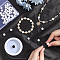 Natural Quartz Crystal Beads Strands, Crackle Style, Round, 8mm, Hole: 1mm, about 45~48pcs/strand, 14.9 inch~15.1 inch, 2strands/box