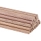 BENECREAT 30PCS Wooden Dowel Pole, 11.8x0.23inch Walnut Craft Pole, Round Wooden Craft Pole, Tan Wooden Pole for Crafts or Furniture Making, Tent Accessories