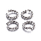 Tarnish Resistant 304 Stainless Steel Jump Rings, Open Jump Rings, Twisted, Stainless Steel Color, 8x1.5mm, Inner Diameter: 5mm