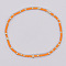 Bohemian Style Rainbow Glass & Brass Beaded Handmade Fashion Women's Bracelet