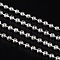 Iron Ball Chains, Soldered, Silver Color Plated, with Spool, Bead: about 2mm in diameter, about 328.08 Feet(100m)/roll