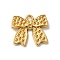 304 Stainless Steel Pendant Rinestone Settings, Bowknot, Real 18K Gold Plated, Fit for 1.2mm Rhinestone, 17x19x3.5mm, Hole: 1.8mm