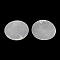 Flat Round Capiz Shell Pendants, WhiteSmoke, 50x0.5~1mm, Hole: 2mm