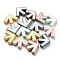 Baking Paint Acrylic Beads, with Enamel, Arrow, Mixed Color, 19.5x25x6.5mm, Hole: 2.8mm