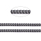 Iron Cuban Link Chains, Chunky Chains, Unwelded, with Spool, Oval, Gunmetal, 7x5.5x1.6mm, about 164.04 Feet(50m)/roll