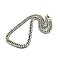 Tarnish Resistant Fashionable 304 Stainless Steel Cuban Link Chain Necklaces, with Lobster Claw Clasps, Faceted, Stainless Steel Color, 23 inch~24 inch(58.4~61cm)x12mm