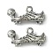 Tibetan Style Alloy Pendants,
 ShoesTibetan Style Alloy Pendants,
 Shoes, Antique Silver, 15x31x7.5mm, Hole: 2.6mm