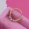 316L Stainless Steel Hoop Nose Rings, Golden, 8mm, Pin: 1.2mm