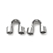 Non-Tarnish 304 Stainless Steel Wire Guardian and Protectors, Stainless Steel Color, 5x7x2mm, Hole: 1.6mm