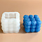 Candle Food Grade Silicone Molds, for Scented Candle Making, White, Pumpkin, 75x75x62mm