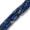 Natural Imperial Jasper Beads Strands, Dyed, Rectangle, Blue, 6.3~6.8x3~3.5x3~3.5mm, Hole: 0.8mm, about 59pcs/strand, 14.96~15.28 inch(38~38.8cm)