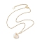 Opalite Heart Pendant Necklaces, with 304 Stainless Steel Cable Chains, 18.39 inch(46.7cm)