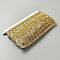 Polyester Metallic Ribbons, for Clothes Curtain Pillow Craft Decoration, Gold, 1-1/8 inch(27mm)