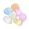 Macaron Color Natural Selenite Beads, Dyed, Oval, Mixed Color, 12x8mm, Hole: 1mm