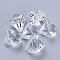 Transparent Acrylic Pendants, Faceted, Diamond, Clear, 15x15mm, Hole: 2mm, about 370pcs/500g