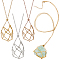 3Pcs 3 Colors 304 Stainless Steel Macrame Pouch Necklace Making, Mixed Color, 19.09 inch(48.5cm), 1pc/color